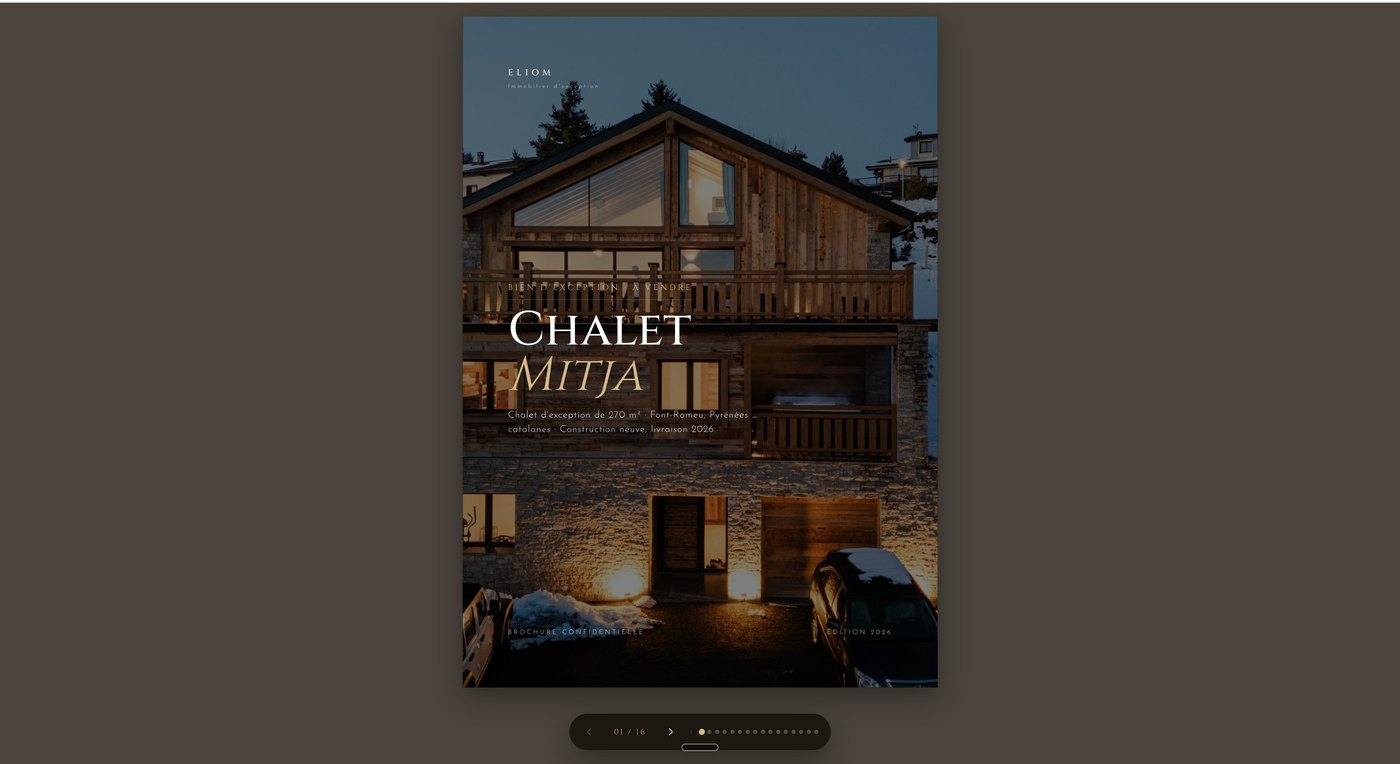 Brochure Prodigio, couverture